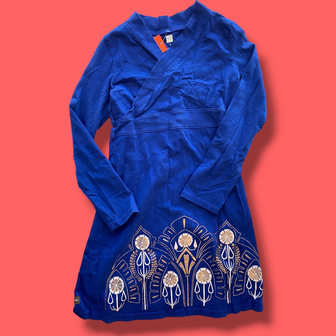 blue tea dress, 6Y
