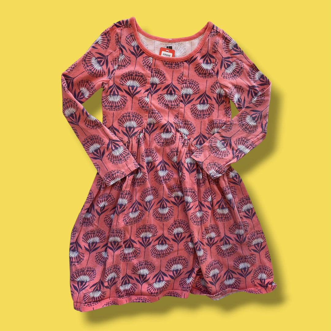 orange tea dress, 7y