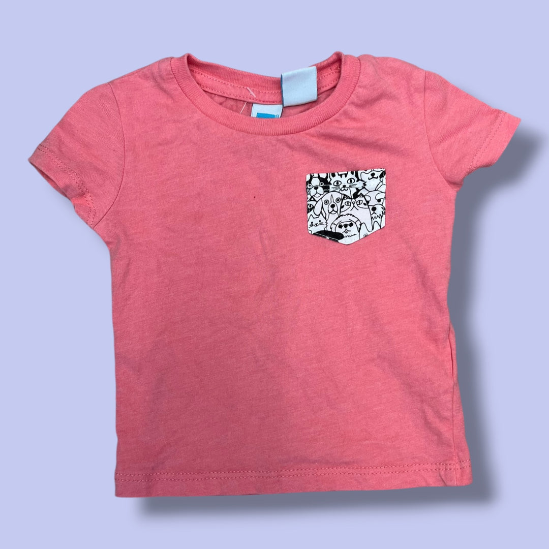 pink Tag animal pocket tee, 3m
