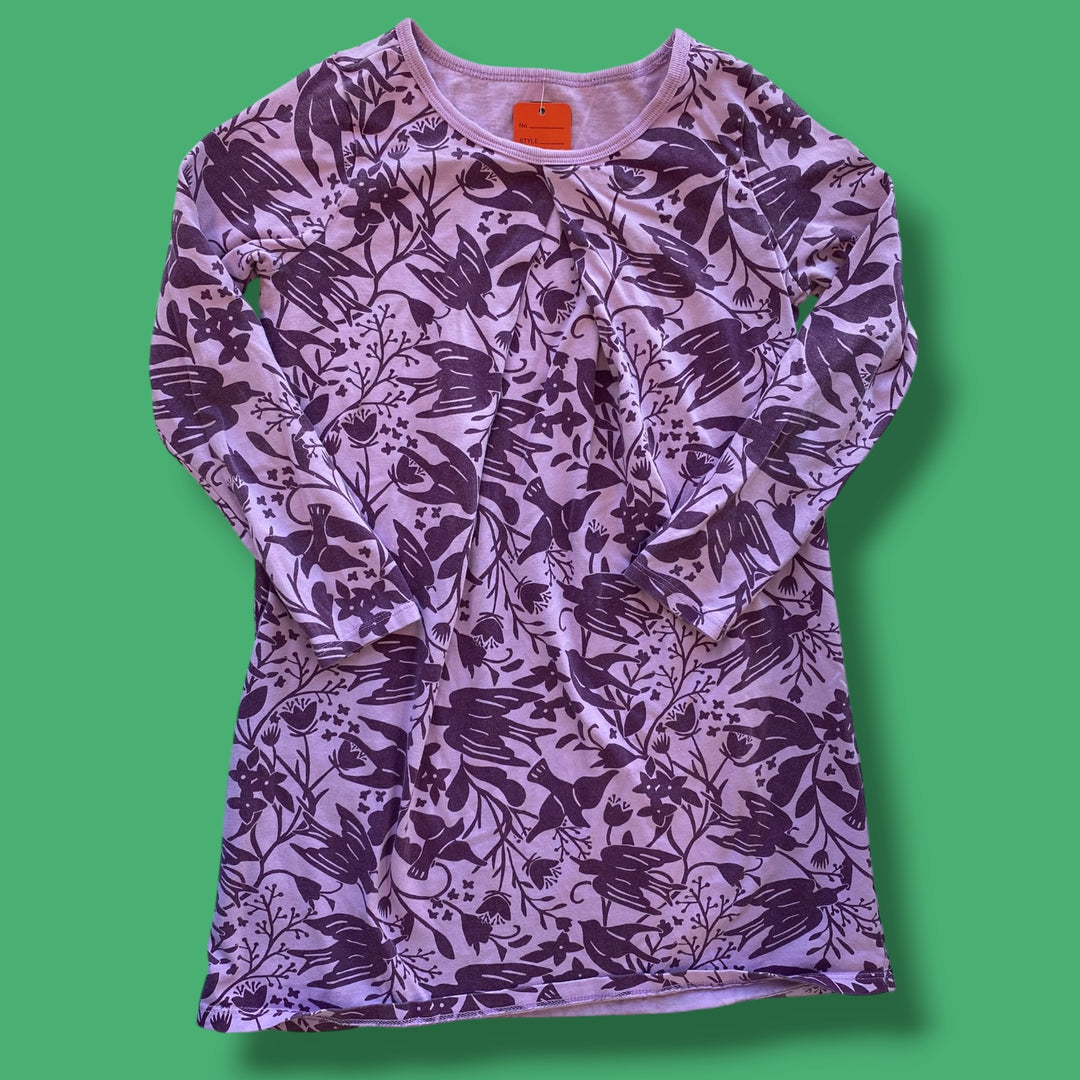 purple tea dress, 7y
