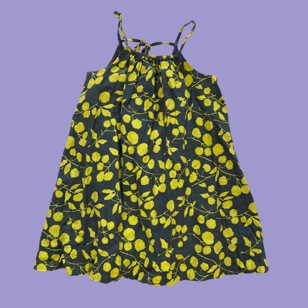 Green gap leaf dress, 4y