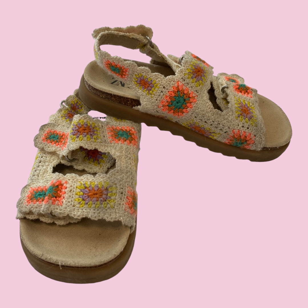 zara crochet sandal, 7.0