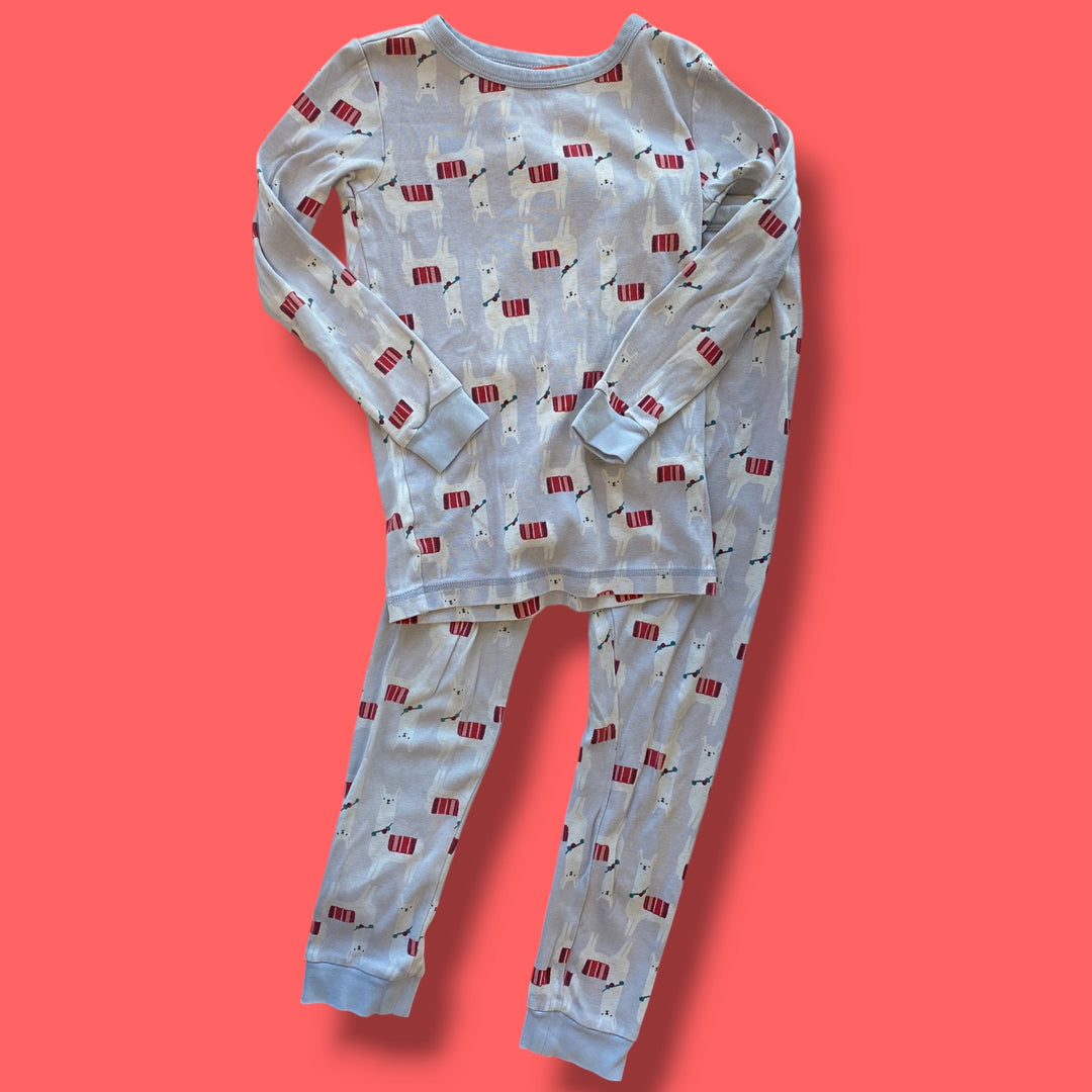 purple tea llama pjs, 8y