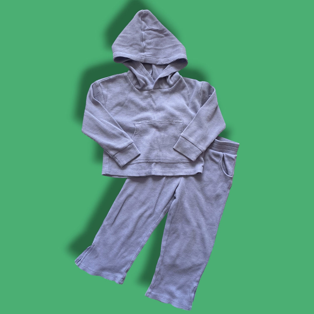 purple Joe Fresh as is- mark waffle set, 3Y