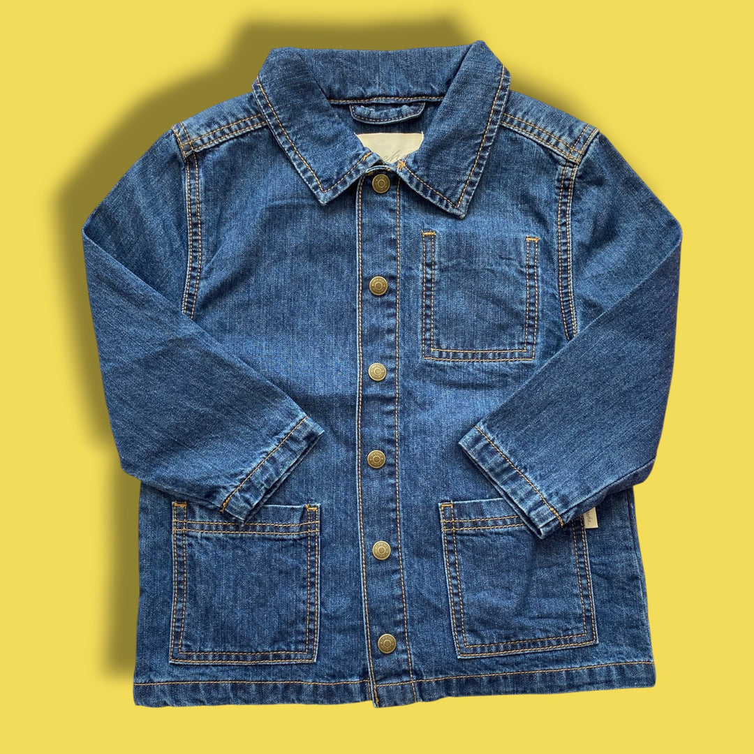 blue Pehr NWT Denim Shacket, 2-3Y