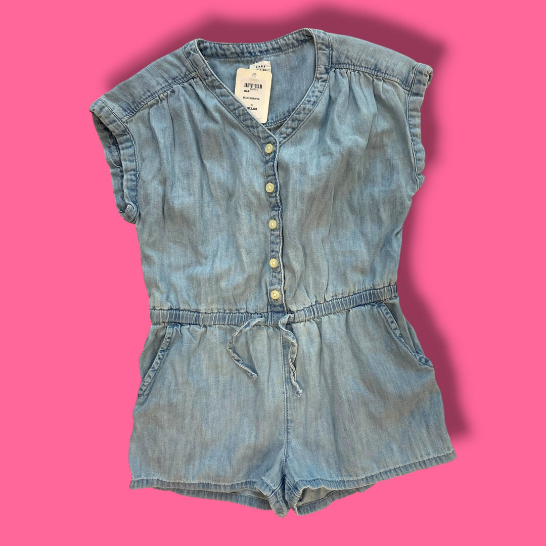 Blue Gap Romper, 5Y