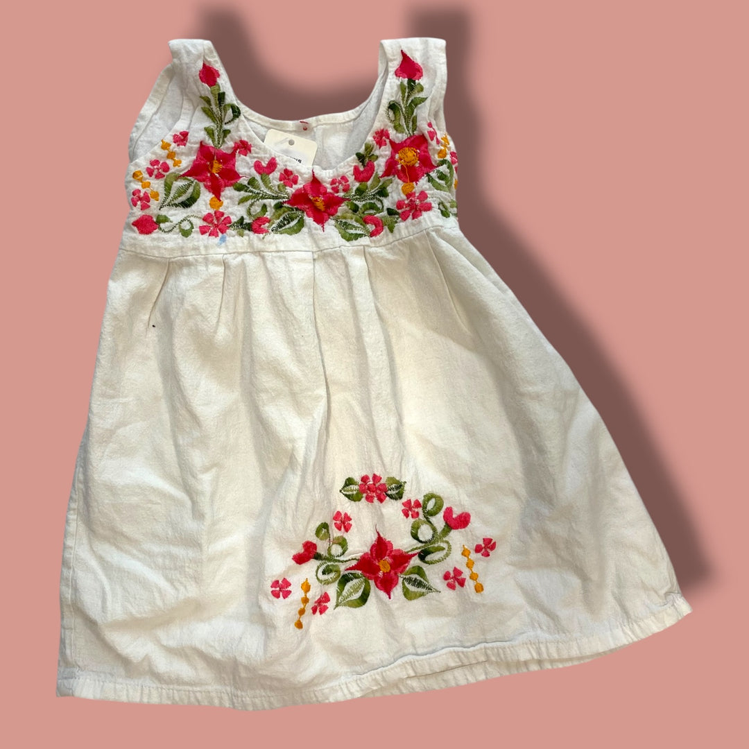 White Unknown Dress, 2Y