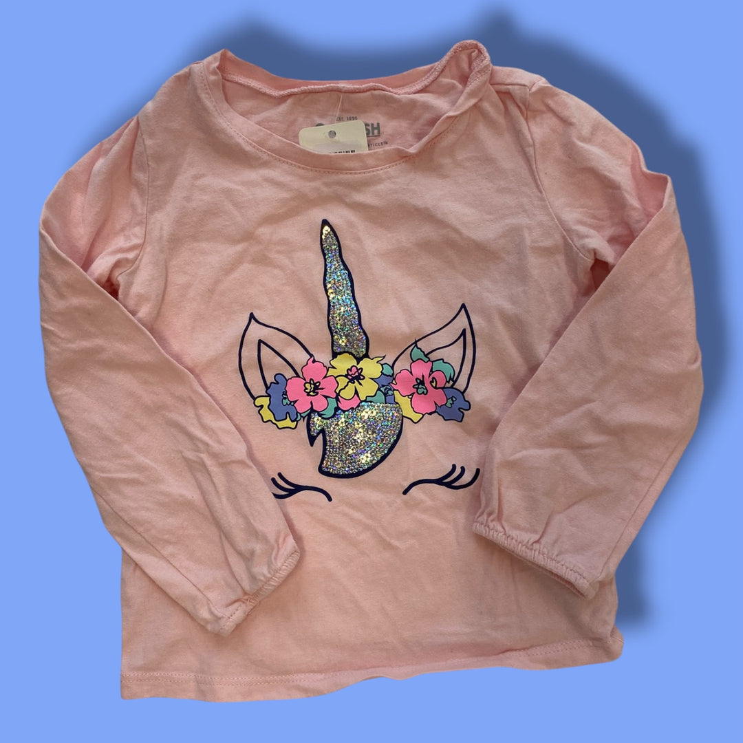 Pink Oshkosh Long Sleeve, 2Y