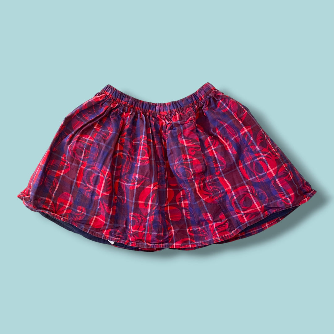purple tea skirt, 6y