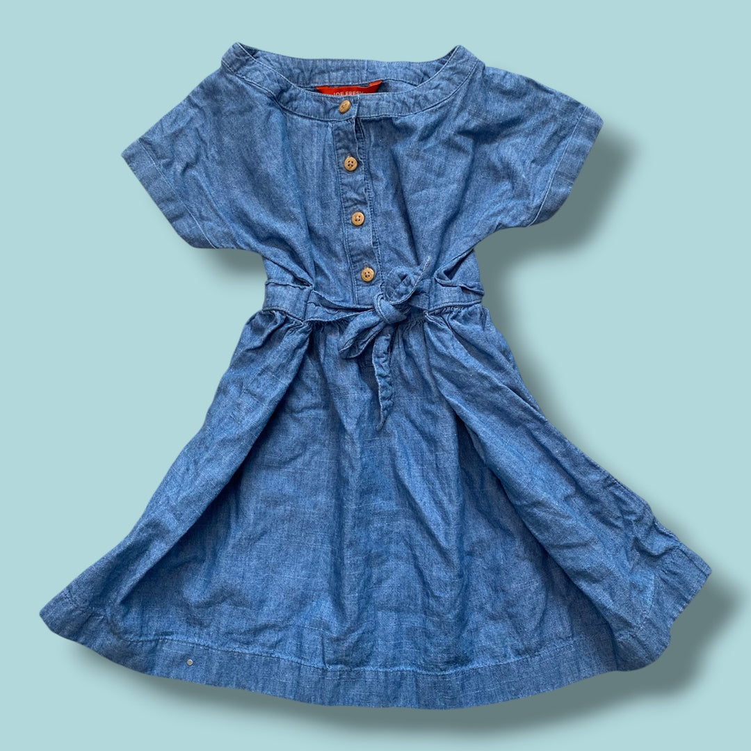 blue Joe Fresh chambray dress, 3Y