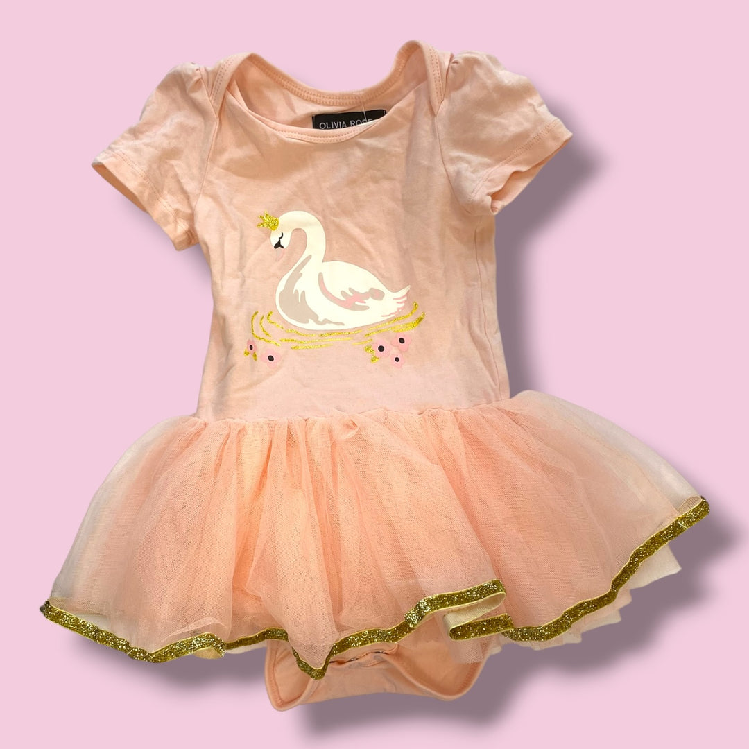 Pink Oliva Rose Tulle Dress, 12-18m