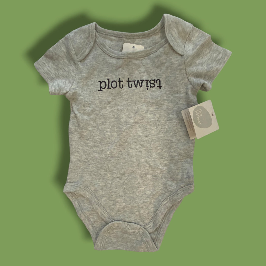 Grey The Littlest NWT, Bodysuit, 3-6m