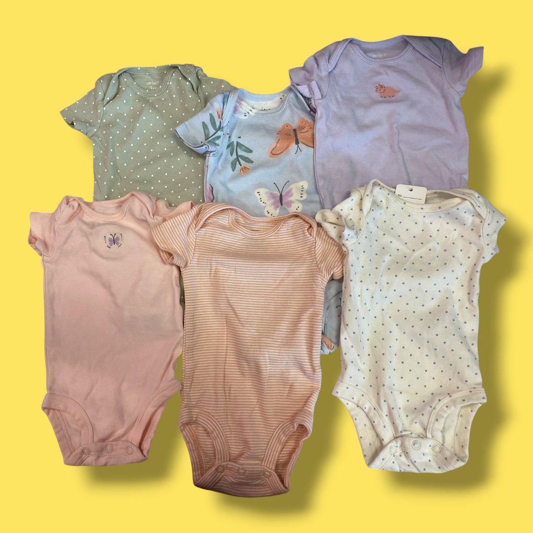 Carters Set of 6 bodysuits, 3m