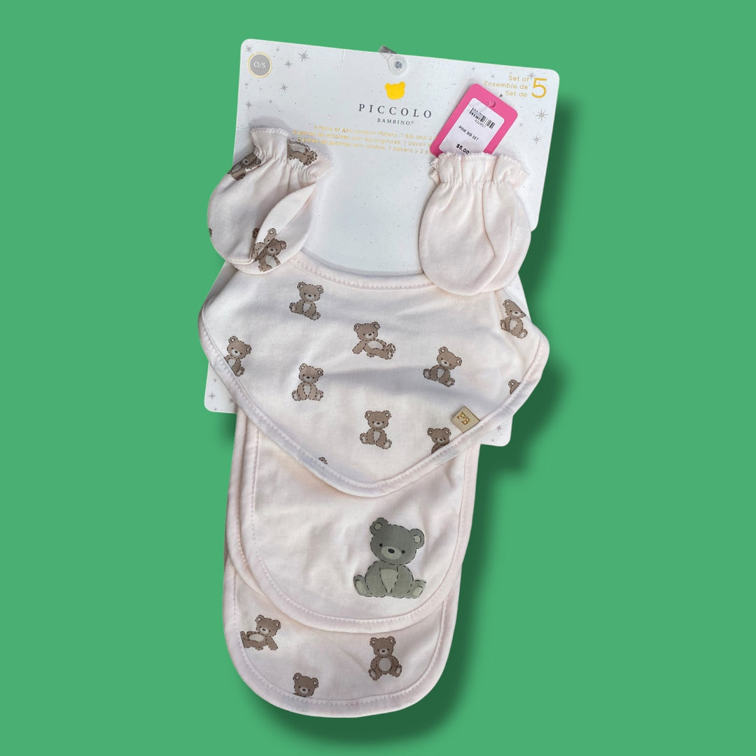 pink  bib set