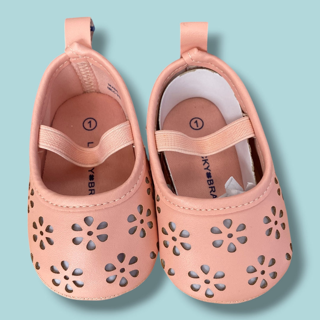 0-6m lucky brand shoes nwt, pink