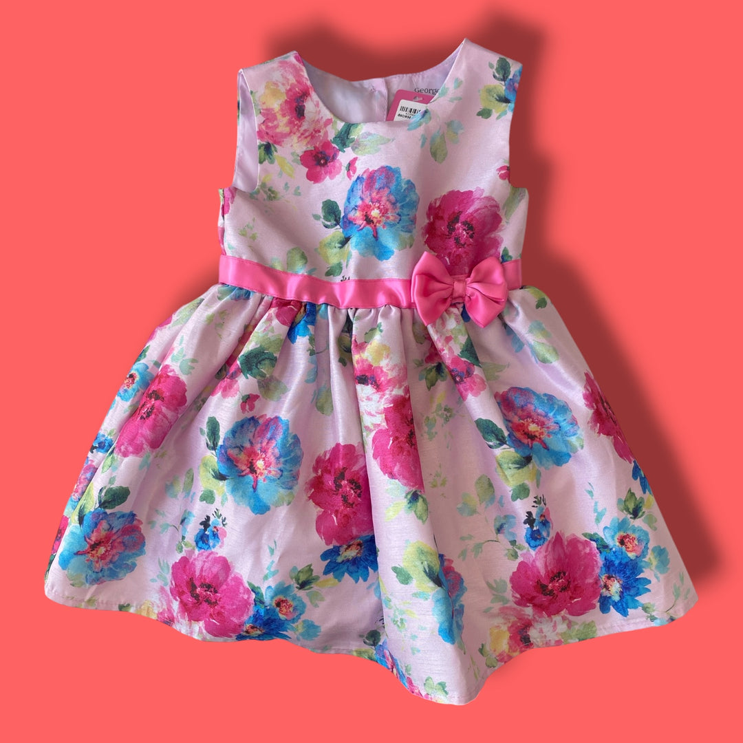 pink george dress, 2y