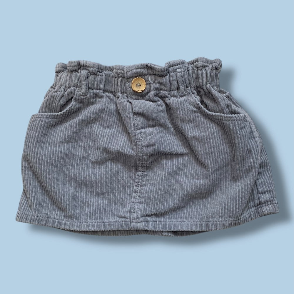zara cord skirt 12-18m