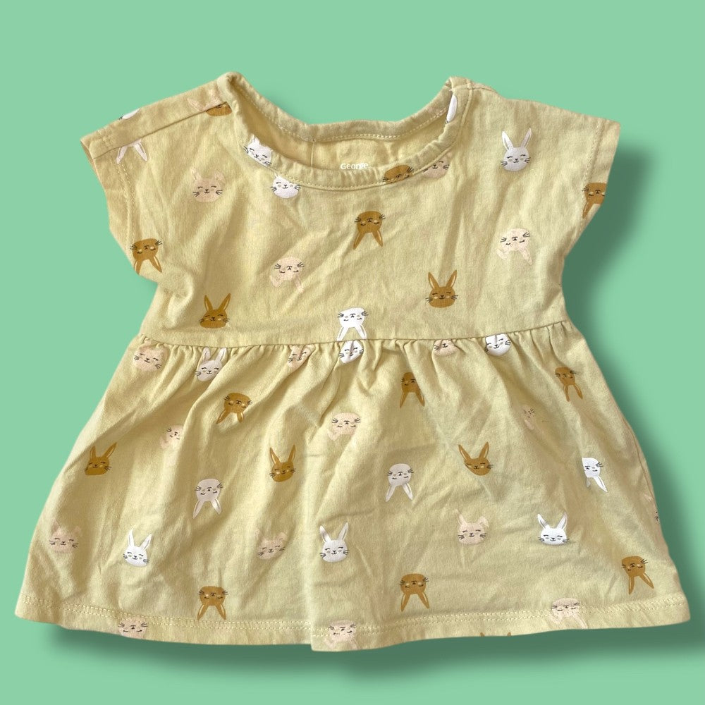 George Bunny Shirt 6-12m