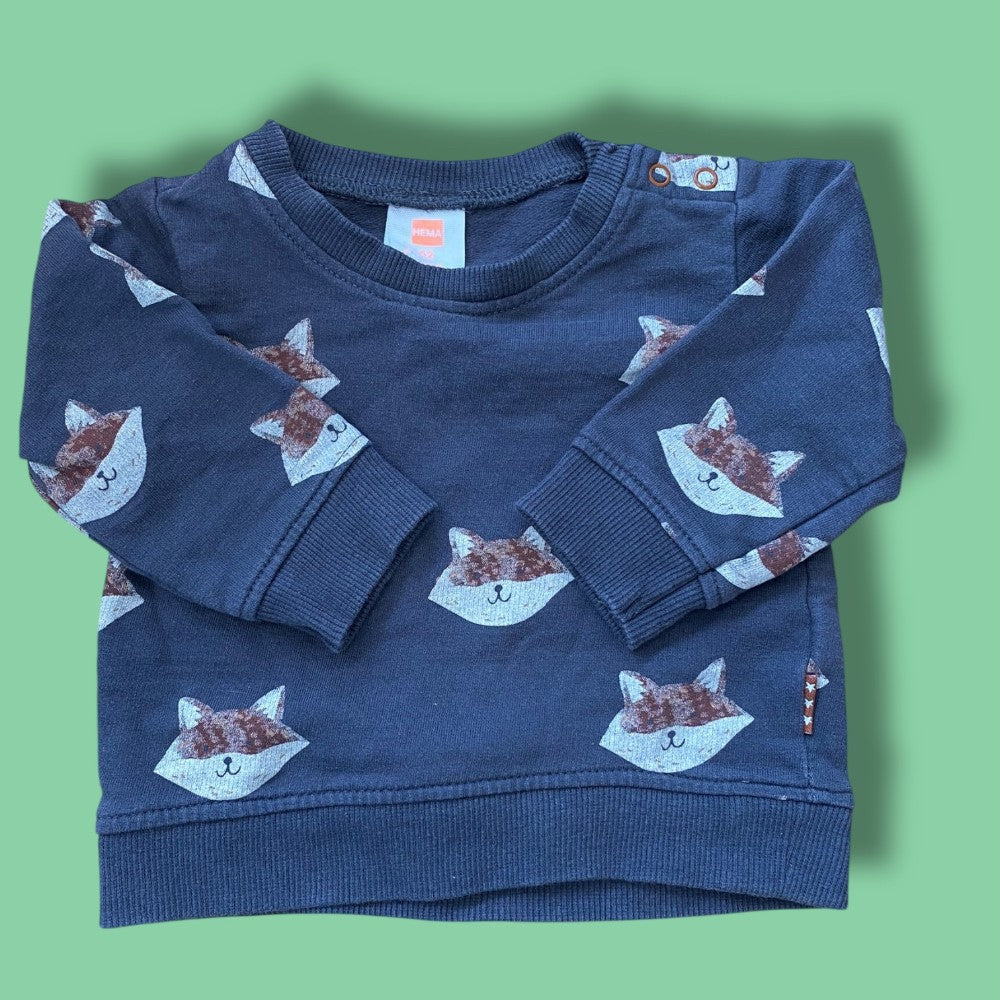 hema sweatshirt fits 3-6m