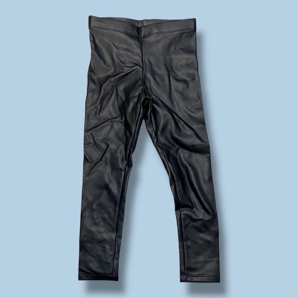 h&amp;M faux leather pant 4/5y