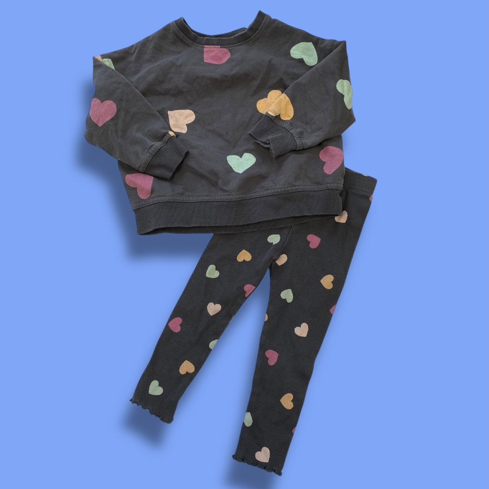 George 2 piece Heart Set 2Y