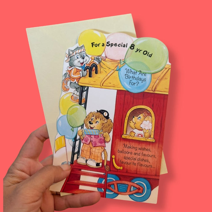 Vintage Card - Special 8 year old train