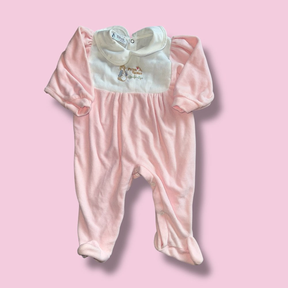 vintage beatrix potter velour sleeper 12-18m