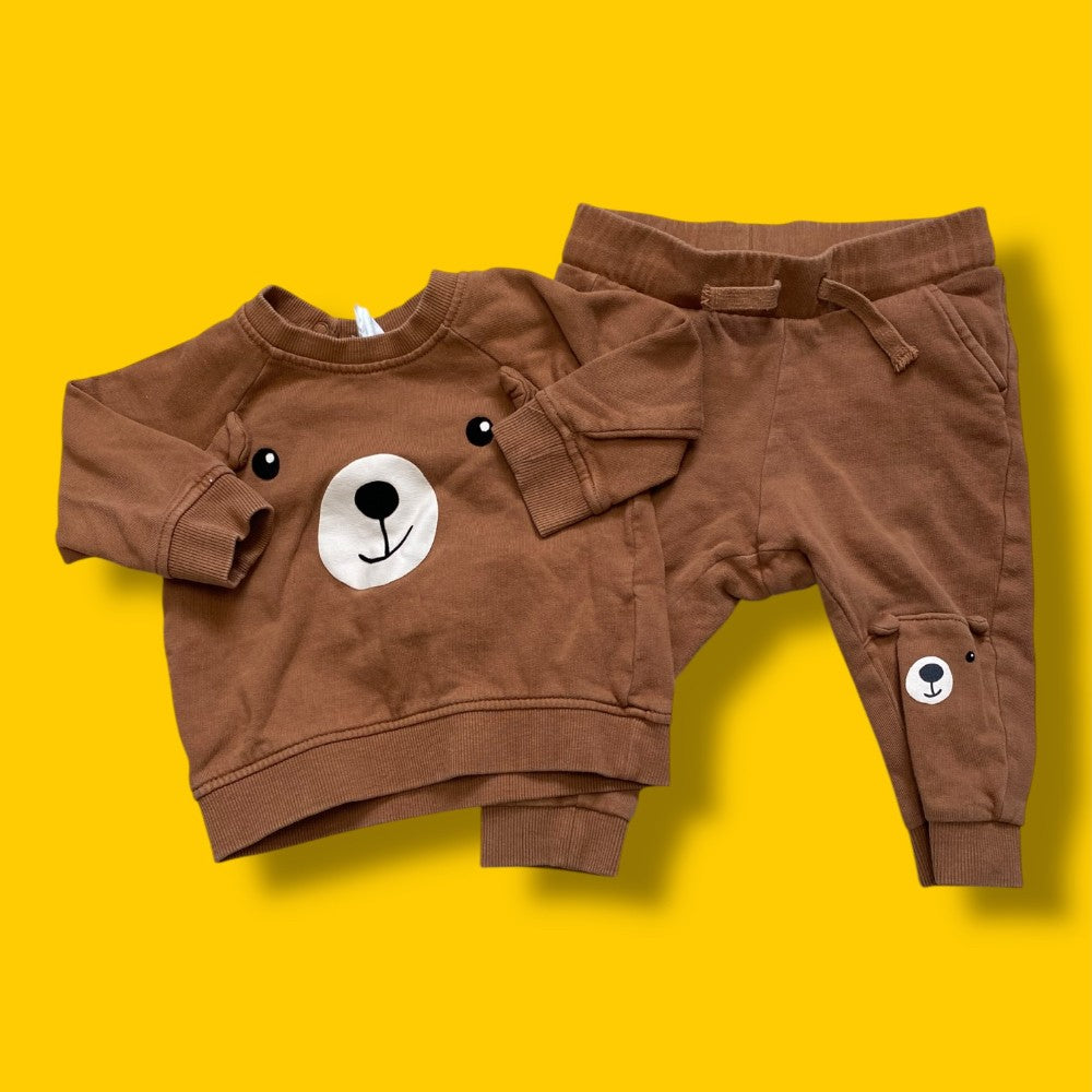 H&amp;M Bear Set 6-9m