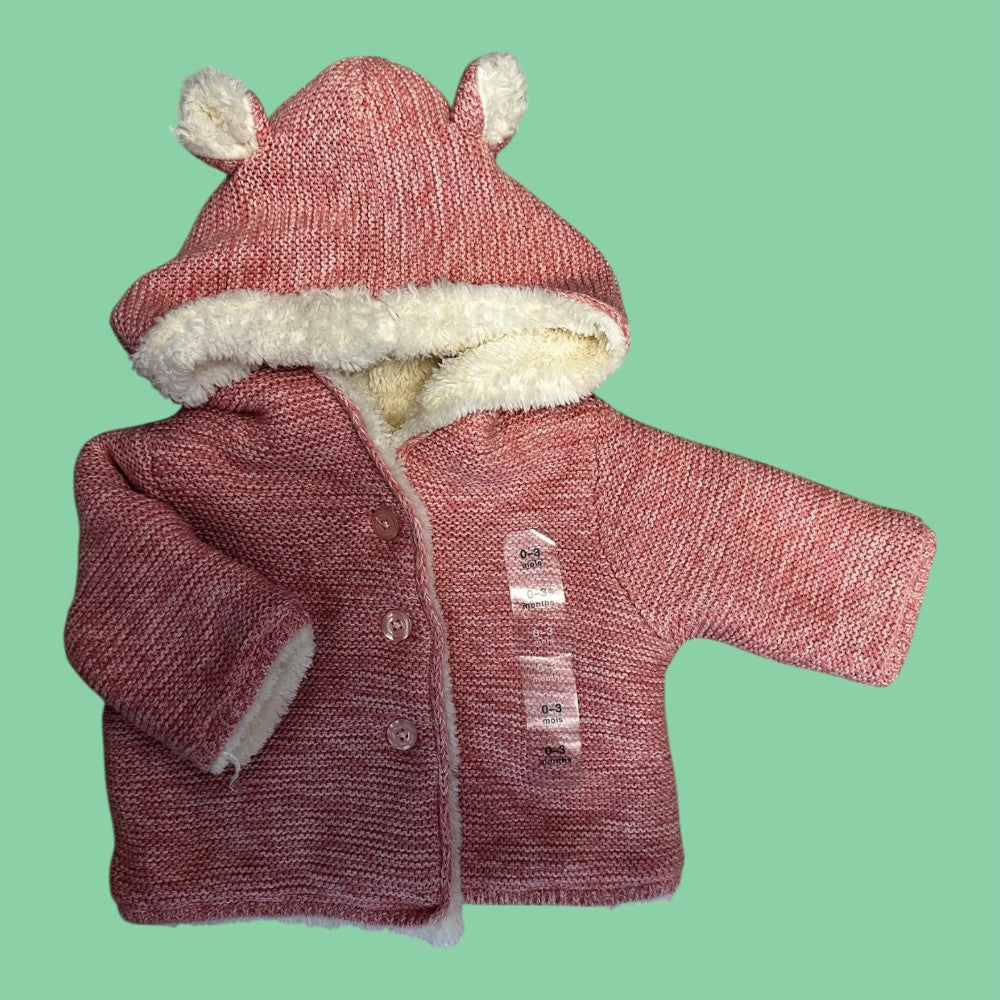 gap fluffy cardigan NWT 0-3m