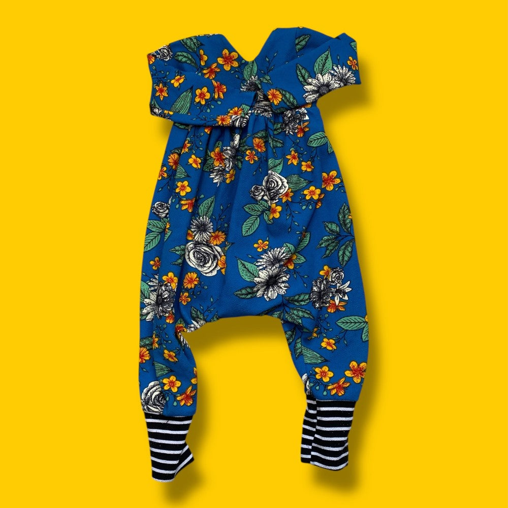 handmade floral romper 12-18m