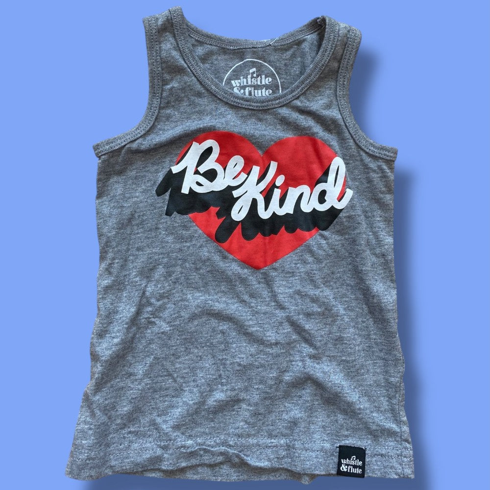 Whistle &amp; Flute Be Kind tank 1-2Y
