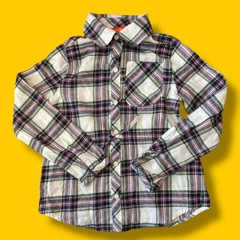 Joe Fresh Plaid Button Up 6Y