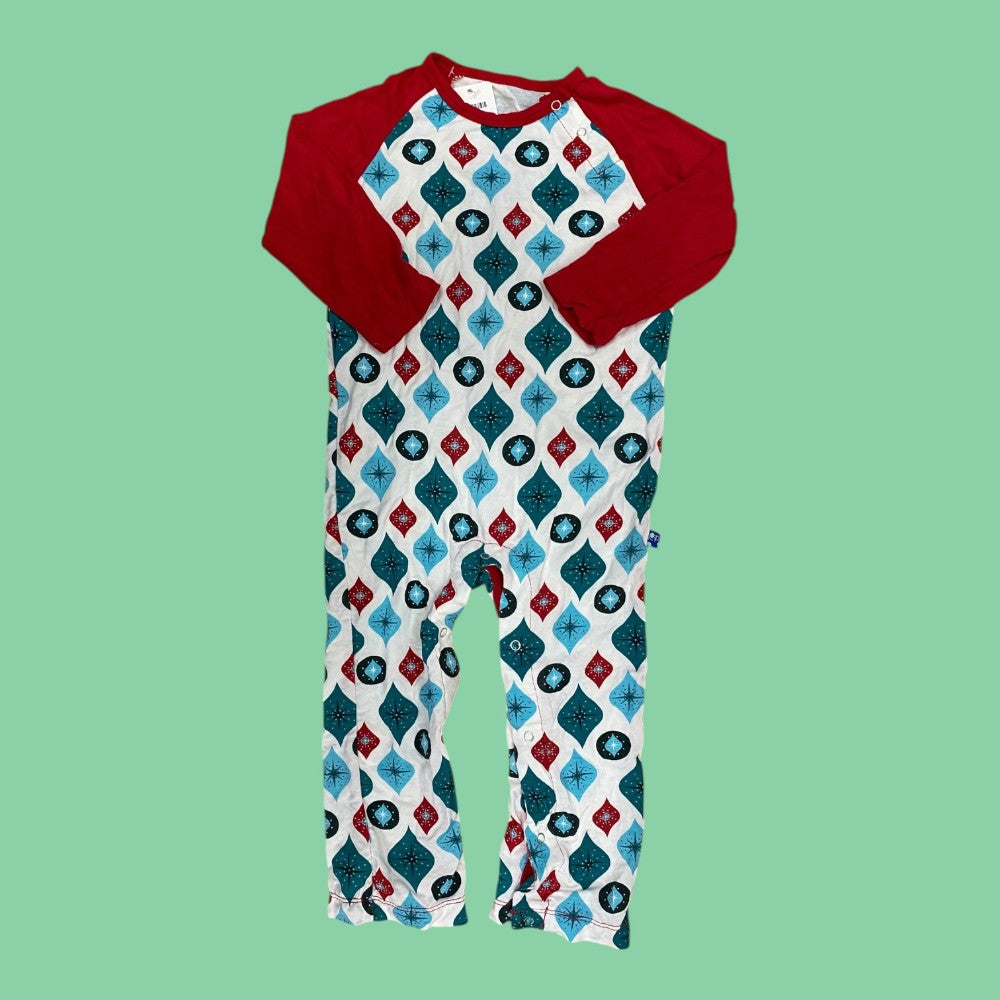 kickee pants holiday romper 18-24m