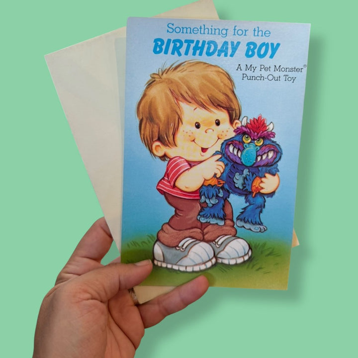 Vintage Card- My Pet Monster Punch Out
