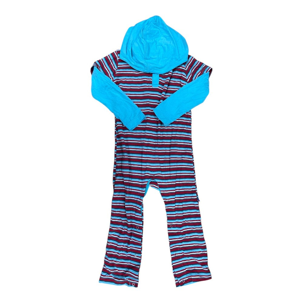 kickee pants striped romper 2y