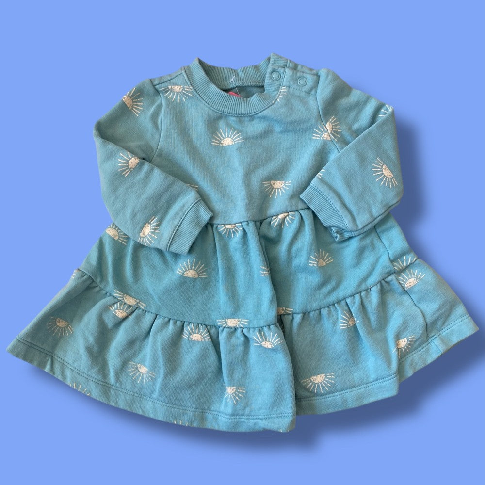 Carter Sunshine Blue Dress 6m
